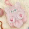Bolsa de monedas de cachorro juguetón de dibujos animados, monedero pequeño lindo, muñeca de celebridad de Ins para ciberespacio, bolsa de fiesta de animalitos mini