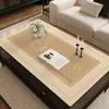 Mantel individual de lujo de alta gama para mesa de té, impermeable y a prueba de aceite, mantel fácil de limpiar para mesa de comedor, nuevo modelo 2025 protector de superficie de mesa de té de PVC