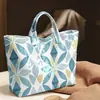 2026 Nuevo Sitio Independiente Transfronterizo Temu Bolso de Mano Impermeable PVC+Lona Portátil de Viaje Bolso de Hombro Bolso Tote