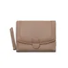 Portallaves Bolso con Patrón de Lichi Japonés Cartera Coreana de Moda Estilo Nicho para Mujer Pinza para Dinero Bifold Multifuncional para Dama