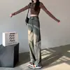 Jeans de Cintura Alta Pierna Ancha Estrecha para Mujer Otoño e Invierno 2024 Nuevos Pantalones Rectos Holgados Retro Adelgazantes