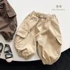 Abanico retro ~ overoles para niños, otoño, nuevos pantalones casuales para niños y niñas, ropa de moda coreana para bebés y niños
