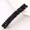 Joias Estilo Coreano Tiara Brilhante Grampo de Cabelo Linha de Pesca de Cristal Trançado Clipe Lateral Clipe de Uma Palavra com Mola Acessórios de Cabelo Venda por Atacado