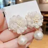 Nuevos Pendientes de Perlas Florales de Verano 2026 para Mujer, Frescos y Artísticos, Pendientes de Tela Personalizados de Alta Gama
