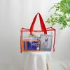 Nova Bolsa de Natação Portátil Transparente Impermeável Multifuncional PVC Grande Capacidade Bolsa de Gelatina Bolsa de Armazenamento de Cosméticos Fábrica