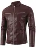 Nueva chaqueta para hombre con cuello alto, chaqueta de primavera y otoño, abrigo casual de moda con cremallera y decoración de bolsillo