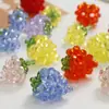 Verano lindo tridimensional cristal grande fresa diy tejido a mano cuentas pasador para el pelo accesorios para el cabello aretes material para mujer venta al por mayor