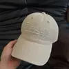 Gorra de Béisbol Azul con Bordado de Letras para Primavera y Verano para Mujer, Ala Ancha, Circunferencia de Cabeza Grande, Sombrilla, Gorra de Pico Adelgazante para Hombre