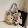 Nova Bolsa de Ombro com Estampa de Cachorro de Desenho Animado Grande Capacidade Coração de Menina Estudante Comutador Tela Fofa Tendência Bolsa Feminina