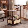 Mesa de Centro para Sala de Estar, Carrinho Pequeno Estilo Antigo, Mesa Lateral para Sofá de Casa, Mesa de Centro Pequena Multifuncional, Apartamento Pequeno, Armazenamento Móvel