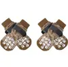 Meias Antiderrapantes para Cães 4 peças Protetor de Patas Controle de Tração Ajustáveis Para Uso Interno Meias de Tricô para Pets Com Tira Ajustável Meias para Cachorros