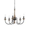Candelabro retro americano sala de estar dormitorio comedor lámpara casa de campo francesa madera maciza lámpara de vela lámpara Guangdong Zhongshan