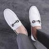 Sapatos Masculinos de Couro Novo Estilo, Couro Macio, Solado Macio, Sapatos Casuais de Negócios Masculinos, Mocassins Slip-On Moda Estilo Britânico, Sapatos Masculinos Confortáveis