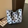 2026 Bolso Tote Nuevo Estilo Coreano de Lunares para Mujer, Bolso de Hombro o Axila de Gran Capacidad para el Trabajo, Bolso de Mano Versátil y a la Moda, Moderno