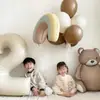 Ins Lindo Oso Mate Avión Arcoíris Dinosaurio Animal Globo Globo de Película de Aluminio Decoración de Fiesta de Cumpleaños