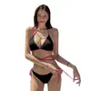 Traje de Baño Bikini Nuevo Traje de Baño para Mujer Traje de Baño de Aguas Termales Sexy de Gama Alta Push-Up Pechos Pequeños Bikini Puro Deseo
