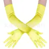 Accesorios para Mujer de los Años 1920 Spandex Satén Flocado Guantes de Charol Accesorios de Disfraz para Fiesta de Baile Transfronteriza en Stock