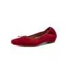 Zapatos cómodos de moda nicho de 3.52 cm con suela blanda, nuevo estilo verano 2026, zapatos planos sin cordones de punta cuadrada para mujer
