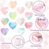 Notas Adhesivas de Corazón de Colores Personalizadas Transfronterizas, Notas Adhesivas Creativas Rasgables Reutilizables para Agendas Escolares, Notas de Mensajes de Oficina y Bloc de Notas