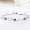 Pulsera Ling Guang's Love Cobre Blanco Imitación Plata para Mujer Flor de Coche ins Diseño Nicho con Circonitas con Incrustaciones de Diamantes Estilo Coreano Joyería de Mano Simple