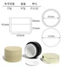 Mingli Oem15Gpp Material Tapa Redonda Pequeña para Tornillo Botella de Crema de Manos Botella de Crema Botella de Mascarilla Facial Botella de Crema Facial Botella de Boca Ancha