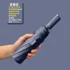 Paraguas Plegable Inverso Totalmente Automático para Hombres y Mujeres, Doble Propósito para Sol y Lluvia, Paraguas Sombrilla Doble Grande con Protección UV