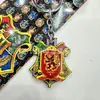 Llavero de Hogwarts Aleación de Zinc Diseño Giratorio con Rodamiento Búho de Quidditch 9 y 3/4