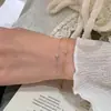 Pulsera Redonda de Plata de Ley S925 Incrustada con Diamantes para Mujer, Estilo Vintage Japonés, Diseño de Nicho de Alta Gama, Popular en Xiaohongshu