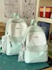 Mochila de alta qualidade Ins personalidade simples grande capacidade estudante do ensino fundamental estudante do ensino médio mochila leve mochila de cores contrastantes