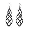 Pendientes largos de mujer coloridos y deslumbrantes transfronterizos, ganchos de metal geométricos simples más vendidos, pendientes de estilo minimalista para mujer