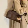 Bolsa Grande de Nova Moda Super Quente para Mulheres Versátil de Ombro Único Elegante Couro Encerado Oleado Moda Casual Outono/Inverno 2026