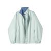 Chaqueta a cuadros de marca de moda con cuello vertical de pájaro carpintero para mujer, nueva chaqueta informal holgada de primavera y otoño de 2025 para parejas.