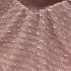 Tejido Jacquard de Rayas Horizontales con Borlas, Hilo Brillante de Punto Grueso con Textura de Lana, Material para Vestido y Pantalón de Marca de Moda para Mujer