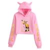 Demon Slayer Ghost Blade Sudadera con capucha forrada de polar Shan Yi suéter estampado 2D transfronterizo sudadera con capucha de anime