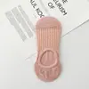 Meias Brancas Femininas Verão Finas Respiráveis Malha Meia Ar Condicionado Cano Baixo Moda Meia Barco Invisível Algodão