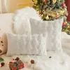 Capa de Almofada de Férias Yimanqiyun Almofada de Sofá Xadrez Multicor Capa de Almofada de Natal Quarto de Modelo Almofada Sem Enchimento