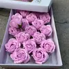 Flor de Jabón de 5 Capas Cabeza de Flor Grande Flor de Rosa Día de San Valentín Día de la Madre Ramo de Flores de Jabón Caja de Regalo Decoración DIY