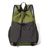 Mochila ligera con cordón, bolsa deportiva de bádminton estilo japonés, mochila de baloncesto con cordón de gran capacidad para deportes al aire libre
