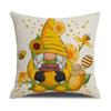 Funda de Almohada Día de la Abeja Primavera/Verano 2026 Estampado de Lino Festival Funda de Cojín para el Hogar Sala de Estar Sofá Funda de Cojín Decorativa