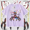 Camiseta de Manga Corta Nueva de Verano Prototipo de Poppy Playtime, Top Versátil para Niños y Niñas, de Moda