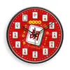 Reloj de Pared Popular Modelo 2026 para Sala de Mahjong, Reloj de Pared Decorativo para Sala de Ajedrez y Cartas, Reloj de Pared Silencioso Creativo para Sala de Estar