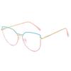Gafas de lectura de marca BJYX, marco completo, caja de negocios, ultraligeras, ultratransparentes, de color sólido, de metal, de alta calidad, anti luz azul, espejo plano