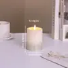 Venta Caliente Transfronteriza Vela Digital Led Muebles para el Hogar Espolvoreada con Polvo Navidad Día de San Valentín Luz de Atmósfera para Escritorio Creativa