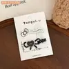 Set de Pasadores de Pelo de Lunares de Alto Valor Versátil y Femenino Clip para Flequillo de Gatito de Dibujos Animados Pasador Delgado Elegante Accesorios para el Cabello Pasador