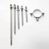 Abrazadera de PVC con Púas Tipo Dividido de Acero Inoxidable 304 Hebilla de Aro Abrazadera de Pared con Tuerca de Púas de Acero Inoxidable Clip para Tubería Hebilla de Tubería