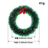 Guirlanda de Natal com Laço da Amazon 25-30cm Branco e Verde Lã Guirlanda de Natal Decoração de Natal para Vitrine de Shopping