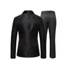 Traje jacquard nuevo para hombre 2026, atuendo de boda para novio, traje para padrinos de boda, traje para anfitrión, esmoquin ajustado, conjunto de dos piezas