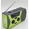 Rádio manual auto-gerador de emergência para tufão com carregamento solar, iluminação e lanterna multifuncional