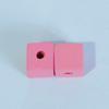 Material para pendientes de moda DIY de madera 12*12 mm agujero horizontal bloque cuadrado de madera pendientes de moda accesorios hechos a mano