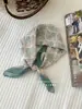 Pañuelo Pequeño Cuadrado Estilo Japonés Ligero Vintage Artístico Superpuesto Estilo Mori Floral Pañuelo de Seda para Viajero Pañuelo para la Cabeza Pañuelo de Algodón Lino Estilo Coreano